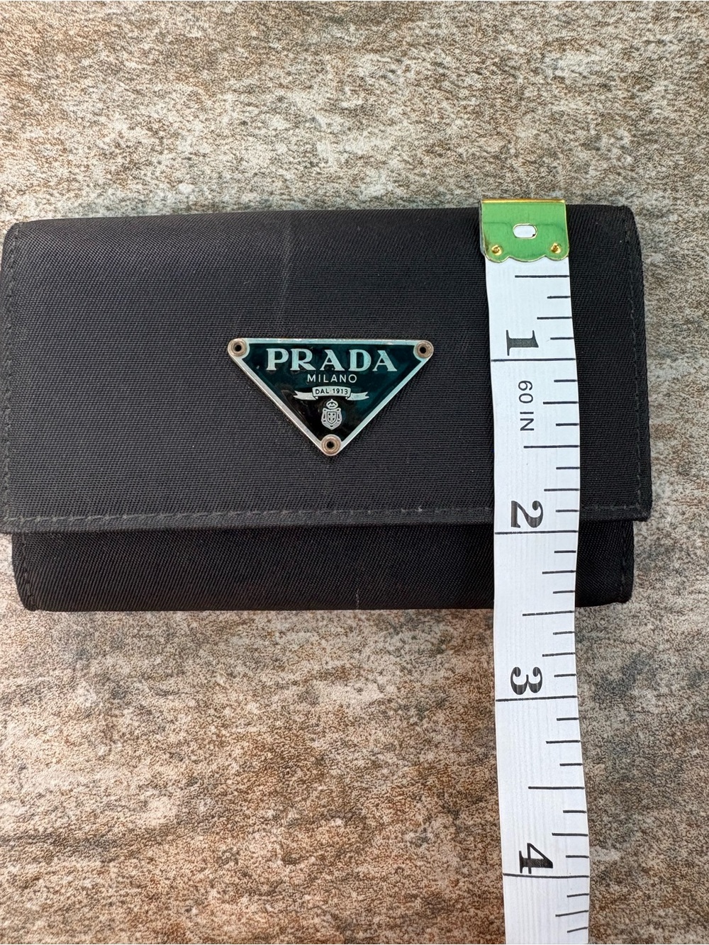 Prada Black Nylon Triangular Logo Compact Wallet - Picture 10 of 13